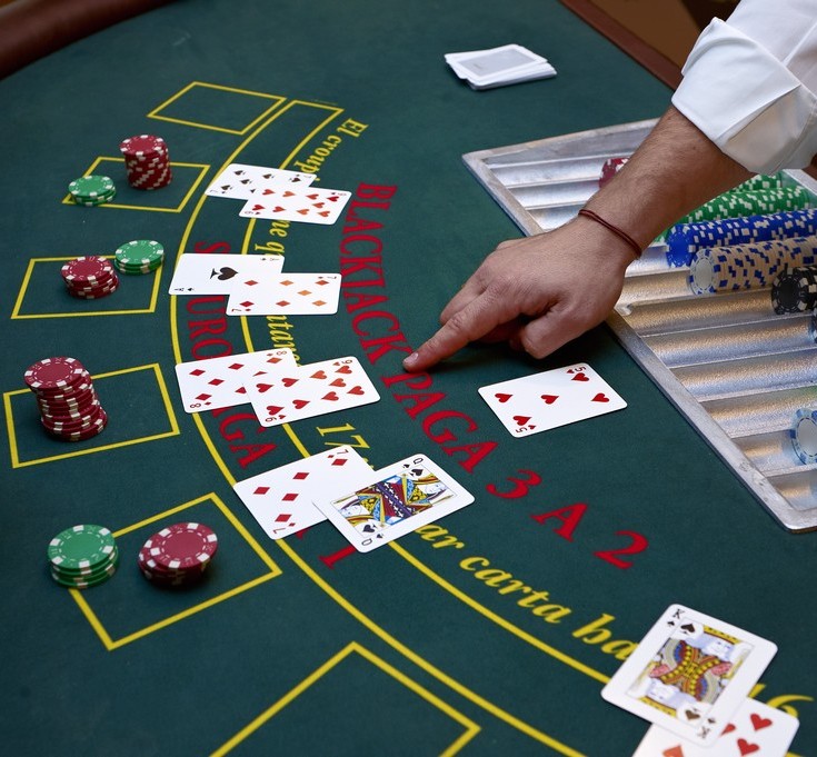 Partie de blackjack avec l'application Blackjack Counter